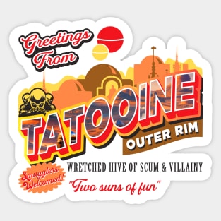 Greetings From Tatooine Sticker